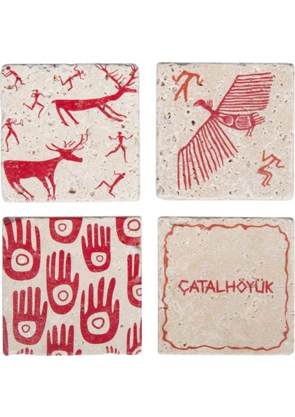 Çatalhöyük Bardak Altlığı, CTLHYK-2024105 fiyatları