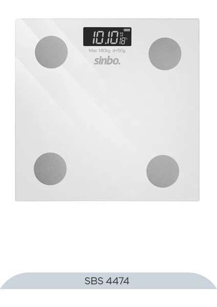 SBS-4474 26X26 cm Bluetooth Dijital Yağ Su Kas Vücut Kitle Endeksi Kilo Ölçer Tartı Baskül