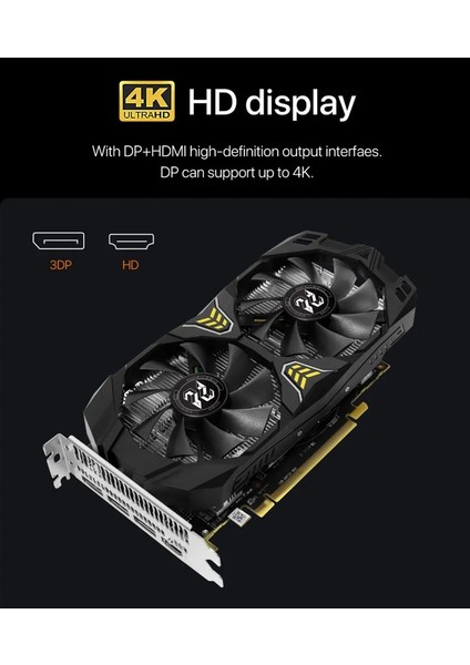 Kaitian 8gb RX580 256BIT Gddr5 3x Dp 1x Hdmı Dual Fan Ekran Kartı