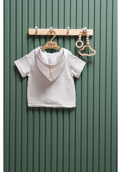 Unisex Müslin Kapüşonlu Tişört – 6 Ay - 3 Yaş | %100 Pamuk fiyatları