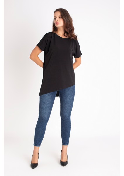 Black Flow – Oversize Salaş Kesim Basic Tişört