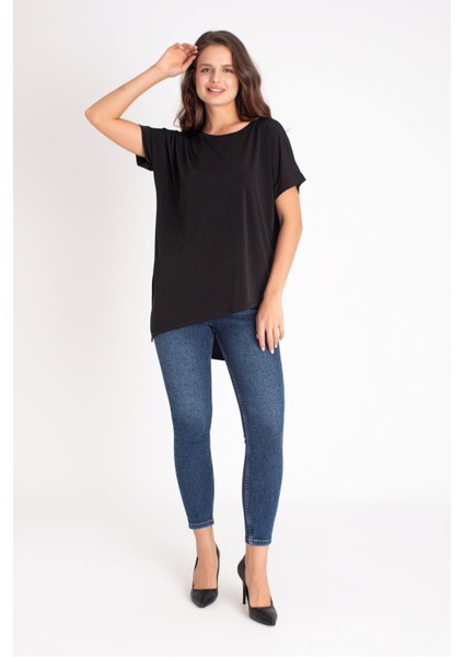 Black Flow – Oversize Salaş Kesim Basic Tişört
