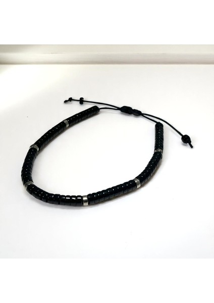 Oniks Taşlı Bileklik | Ayarlanabilir | Unisex | Doğal Taş Koruma ve Güç Enerjisi