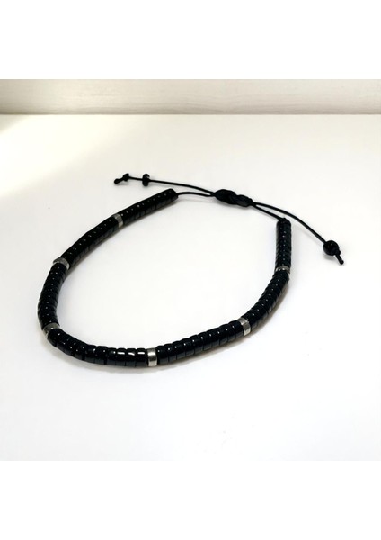Oniks Taşlı Bileklik | Ayarlanabilir | Unisex | Doğal Taş Koruma ve Güç Enerjisi fiyatları