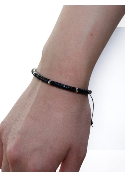 Oniks Taşlı Bileklik | Ayarlanabilir | Unisex | Doğal Taş Koruma ve Güç Enerjisi fırsatları