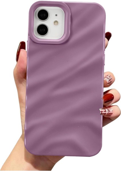 Apple Iphone 12/12PRO Uyumlu Kılıf Parlak Elektroliz Darbelere Dayanıklı Yumuşak Kapak Gül Pembe