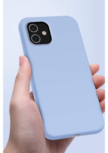 Apple Iphone 11 Uyumlu Altı Kapalı Lansman Kılıf Kapak Bebe Mavisi