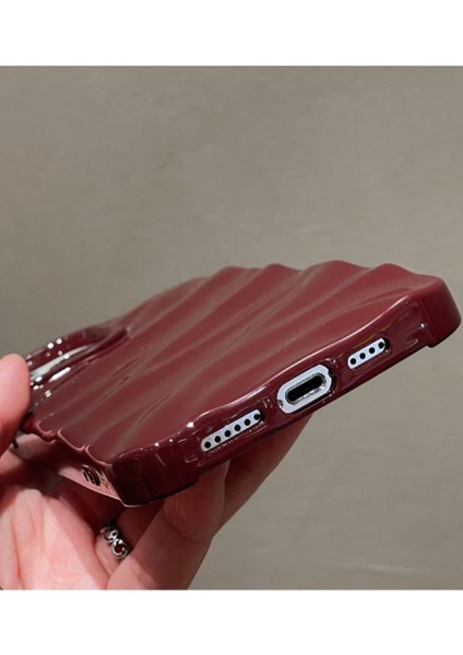 Iphone 15 Uyumlu Kılıf Lüks Parlak Elektroliz Darbelere Karşı Dayanıklı Yumuşak Kapak Bordo fiyatları