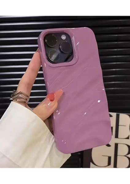 Iphone 16 Pro Max Uyumlu Kılıf Lüks Parlak Elektroliz Darbelere Dayanıklı Yumuşak Kapak Gül Pembe