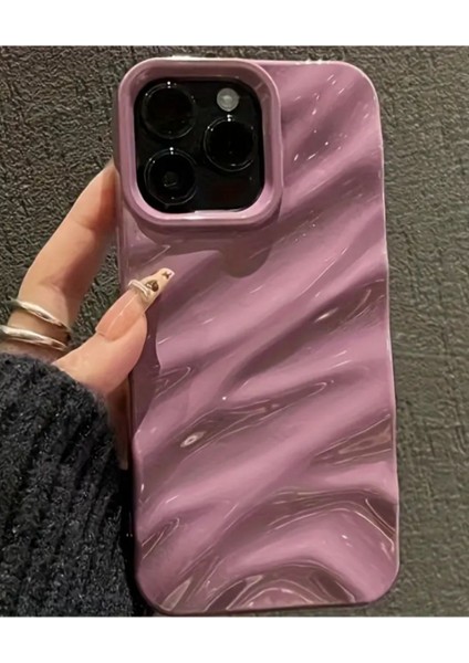 Iphone 16 Pro Max Uyumlu Kılıf Lüks Parlak Elektroliz Darbelere Dayanıklı Yumuşak Kapak Gül Pembe