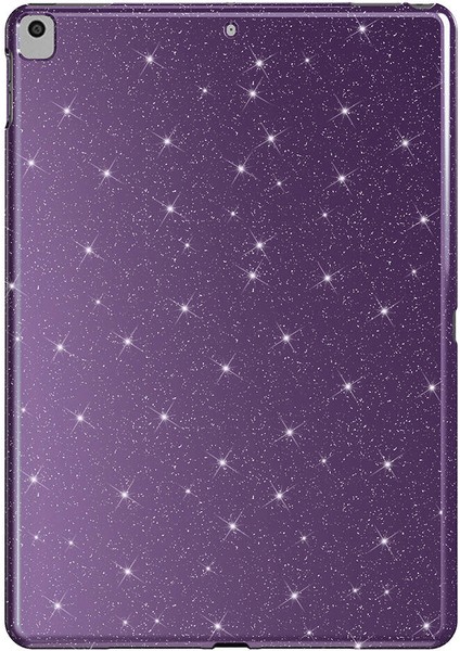 iPad Uyumlu Pro 10.5 (7 Nesil) Simli Parlak Görünümlü Zore Tablet Koton Kılıf-Derin Mor