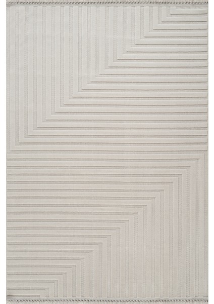 Iskandinav Rune White 80X150 cm Salon Mutfak Halısı Yolluk Kilim