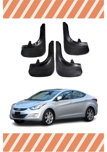 Hyundai Elantra 2010-2015 Uyumlu 4’lü Tozluk Çamurluk Paçalık
