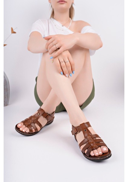 15211 Ortopedik Dikişli Taban Sandalet modelleri