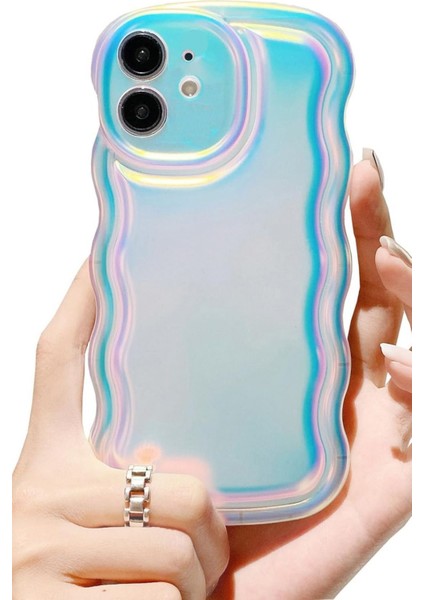 Iphone 11 Kılıf Hologram Kıvrımlı Renk Geçişli Mat Darbelere Karşı Dayanıklı Yumuşak Kapak