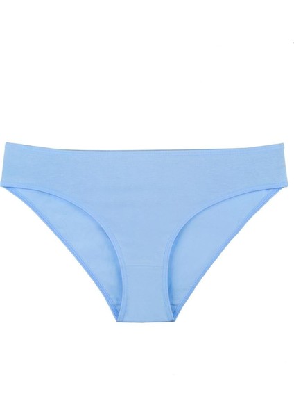 Kadın Düz Renkler Pamuklu 5'li Slip Külot - Set KTS3039