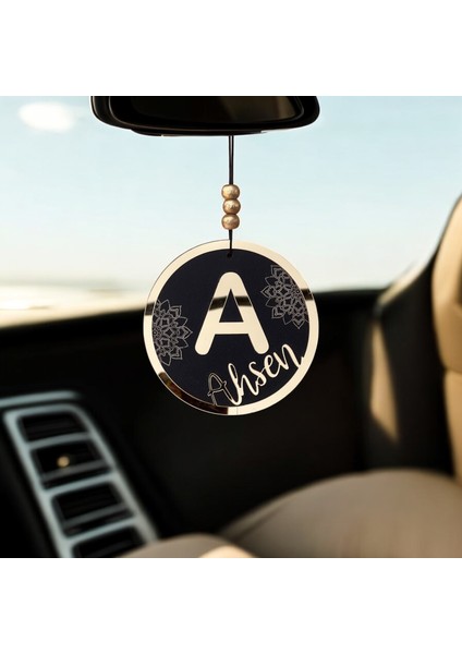 Kişiye Özel Pleksi Ayna Ahşap Dikiz Aynası Süsü | Araba Için Isimli Aksesuar Dikkat Çeken Tasarım