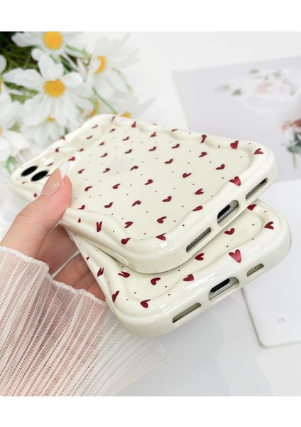 Iphone 11 Uyumlu Kılıf Kırmızı Aşk Kalp Şık Darbelere Karşı Dayanıklı Yumuşak Silikon Kapak Krem fırsatları