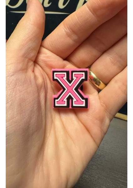 Terlik Süsü/pembe x Harfi