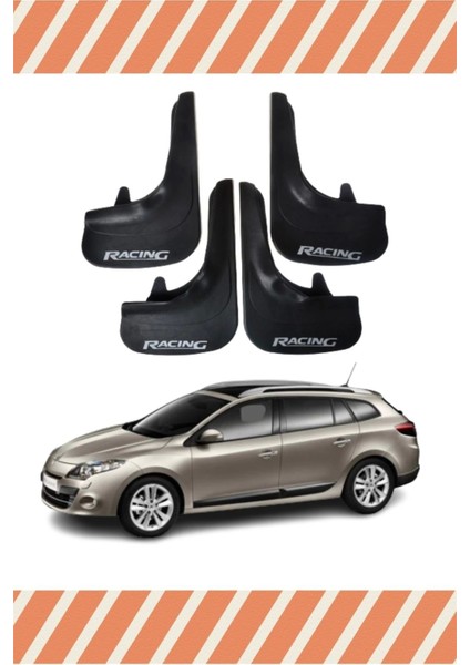 Renault Megane 3 Stw 2010-2016 Racing Yazılı 4’lü Tozluk Paçalık