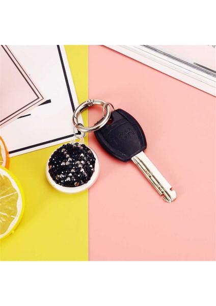 ​zore Airtag Uyumlu 03 Silikon Anahtarlık-Siyah