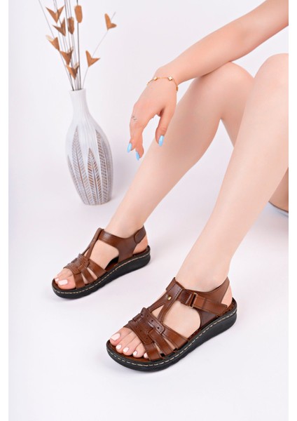 59527 Ortopedik Dikişli Taban Sandalet modelleri