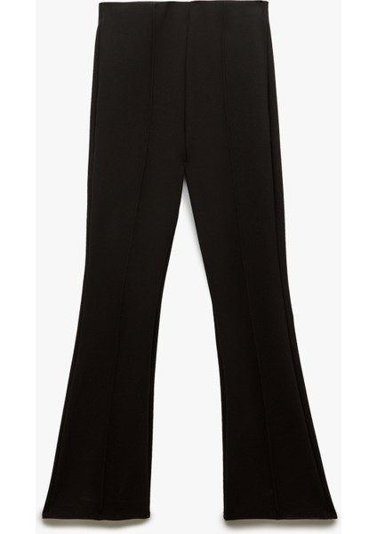Yeni Sezon Slim Fit Nervürlü Ispanyol Paça Pantolon