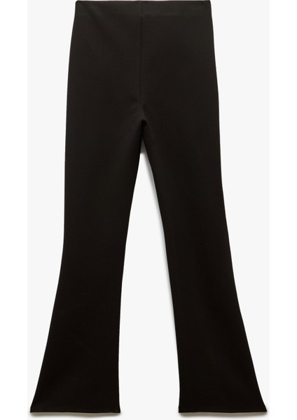 Yeni Sezon Slim Fit Nervürlü Ispanyol Paça Pantolon