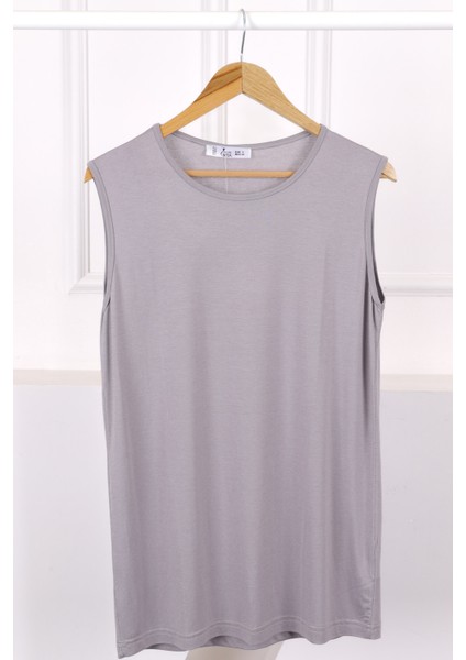 Gri Sıfır Kol Içlik Tunik