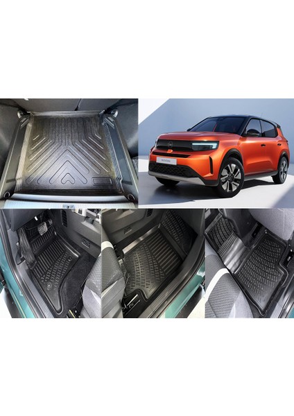 Opel Frontera Hybrit 3D Havuzlu Paspas Vealt Bagaj Havuzu Set