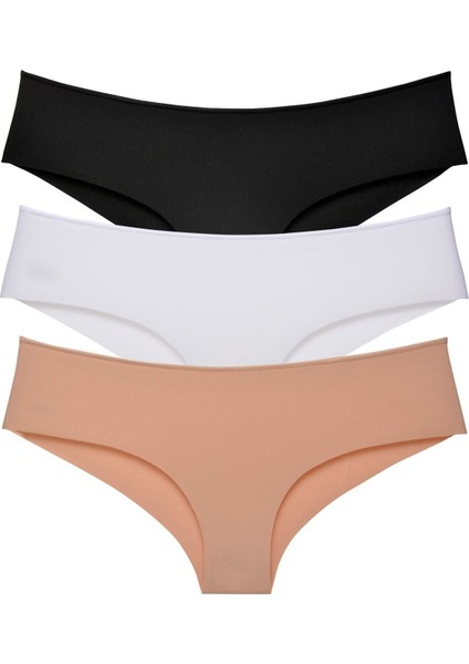 Kadın - Brazilian Panty Lazer Kesim Külot 3'lü Paket Set Karışık fiyatları