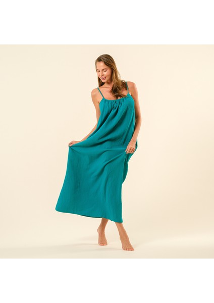 Tavas Askılı Elbise - Yeşil fiyatları