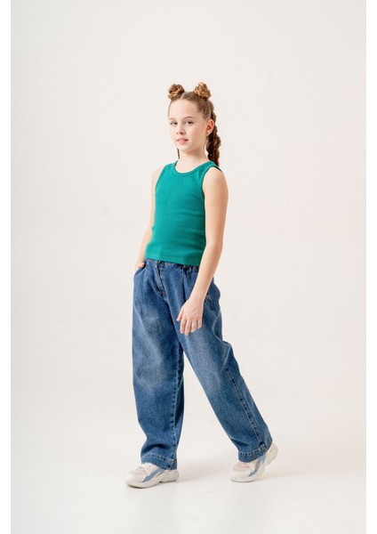 Kız Çocuk Sıfır Kol T-Shirt 1732