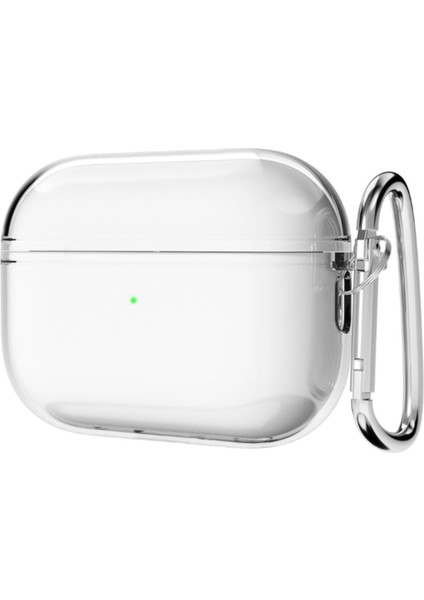 Airpods 2. Nesil Pro Uyumlu Kancalı Silikon Kılıf Premium Class Quality - Şeffaf Kılıf
