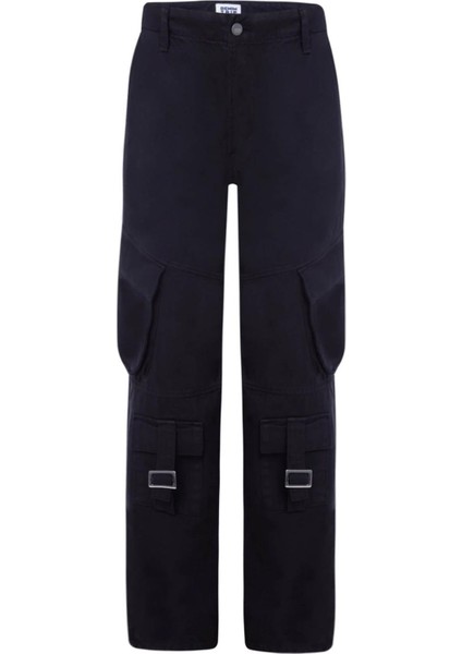 LAURA Cargo Fit Siyah Utility Kadın Jean Pantolon indirimleri