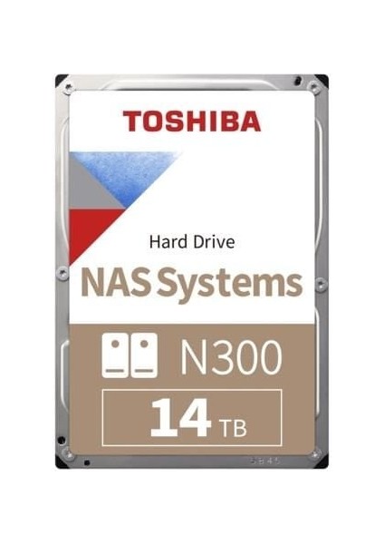 14TB Toshıba N300 7200RPM Sata 512MB HDWG51EUZSVA