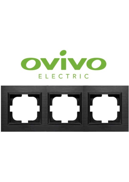 Antrasit Üçlü Çerçeve Quantum - Priz ve Anahtar Için Uyumlu Çerçeve fiyatları