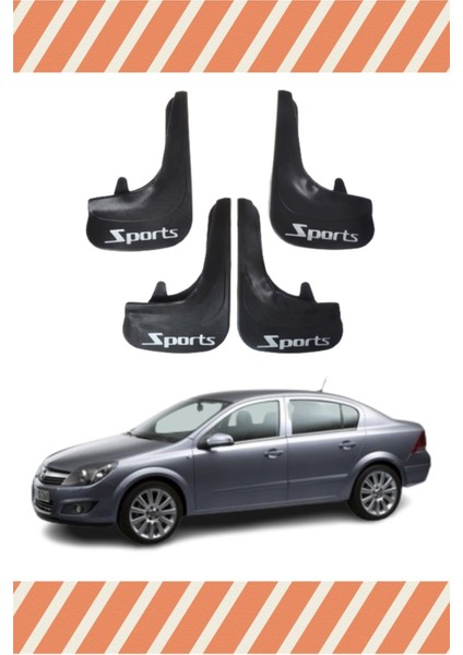 Opel Astra H Sd 2008-2017 Sports Yazılı 4’lü Tozluk Çamurluk Paçalık Şık ve Dayanıklı