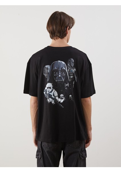Yeni Sezon Bisiklet Yaka Star Wars Baskili Penye Erkek Tisort - S5IB14Z8 fırsatları