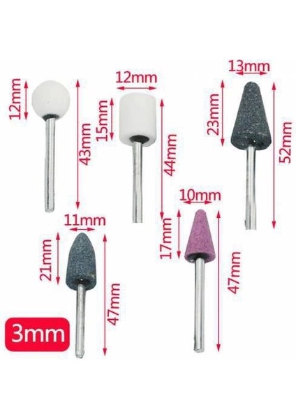 Mini Taş Zımpara Matkap Ucu Seti 10 Parça