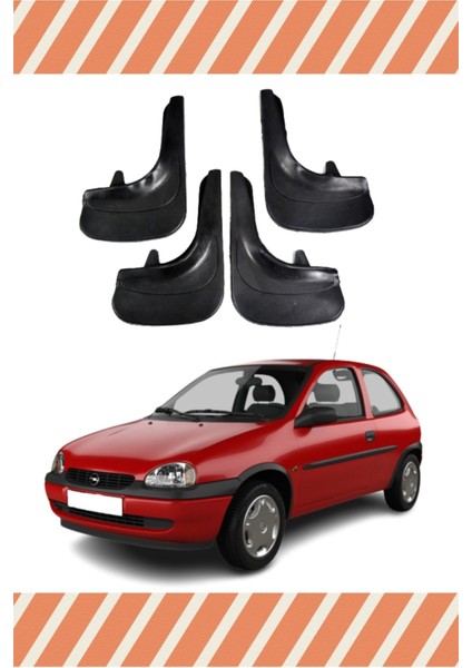 Opel Corsa B 1993-2000 Uyumlu 4’lü Tozluk Çamurluk Paçalık