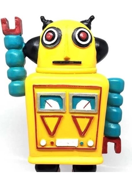 Decotown Nostaljik Sevimli Uzaylı Robot Şeklinde Figür Biblo