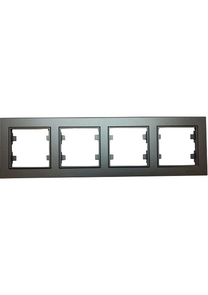 Füme 4 Lü Çerçeve - Priz ve Anahtar Için Uyumlu Çerçeve fiyatları