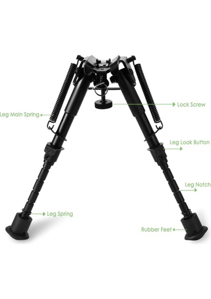 -Üstün Metal Alaşım Bipod Çatalayak