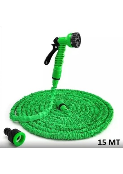 Uzayan Hortum Tabancalı 15 Metre Magic House | Bahçe Sulama Için Expandable Hose