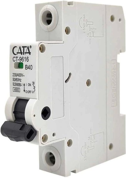 Cata Ct 9616 1X40A 4.5ka B Tipi Otomatik Sigorta