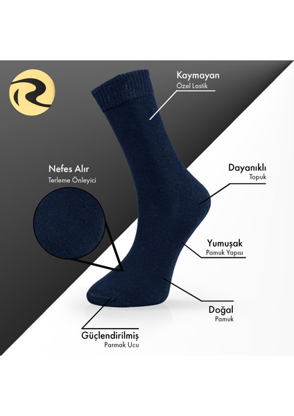 Pamuklu Dıyabetik Erkek Düz Tenis Çorap Premium Tekli modelleri