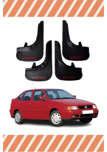 Volkswagen Polo Sd 1996-2001 Racing Yazılı 4’lü Tozluk Çamurluk Paçalık Kaliteli