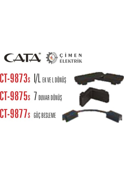 Cata Ct 9875 Magnetıc Ray Ek Parçası Siyah
