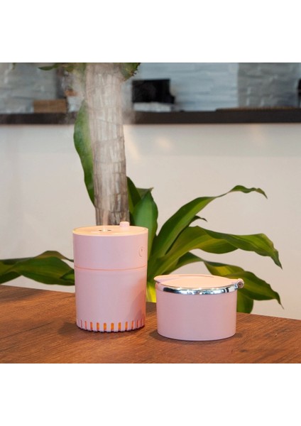 Lattice Ortam Nemlendirme ve Dezenfektan Buhar Makinesi (Pembe) USB